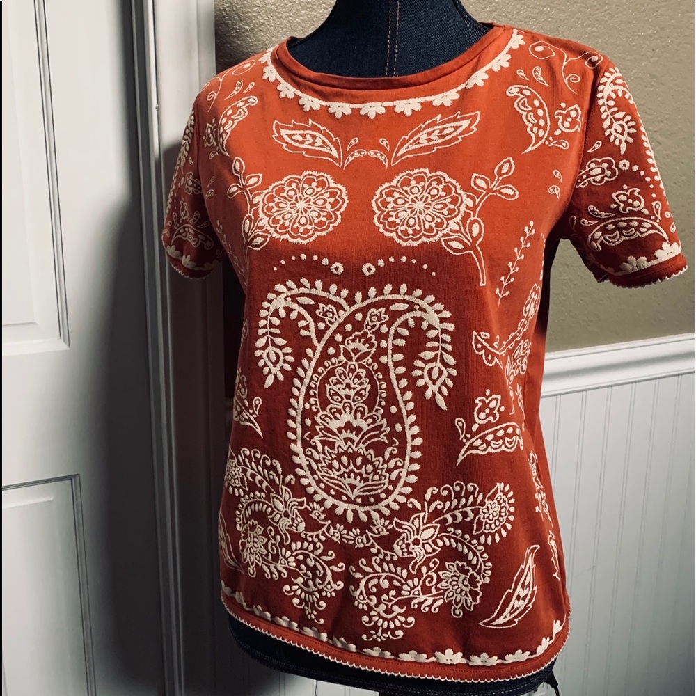 Zara paisley print top.